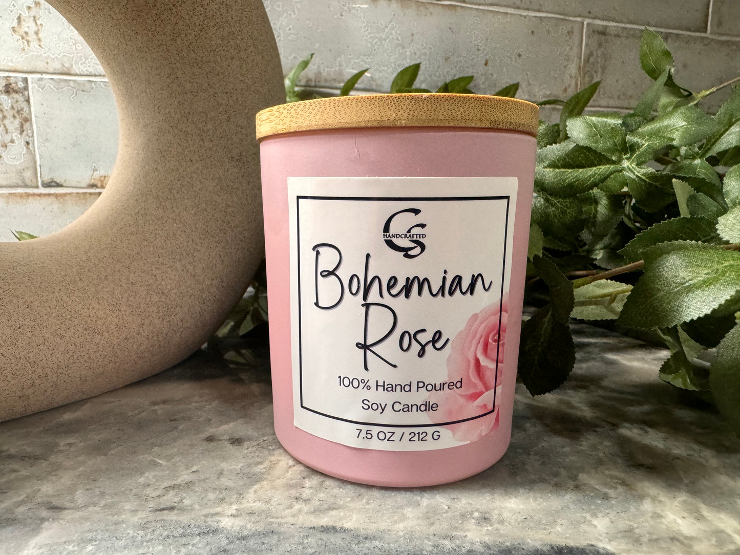 Bohemian Rose Candle