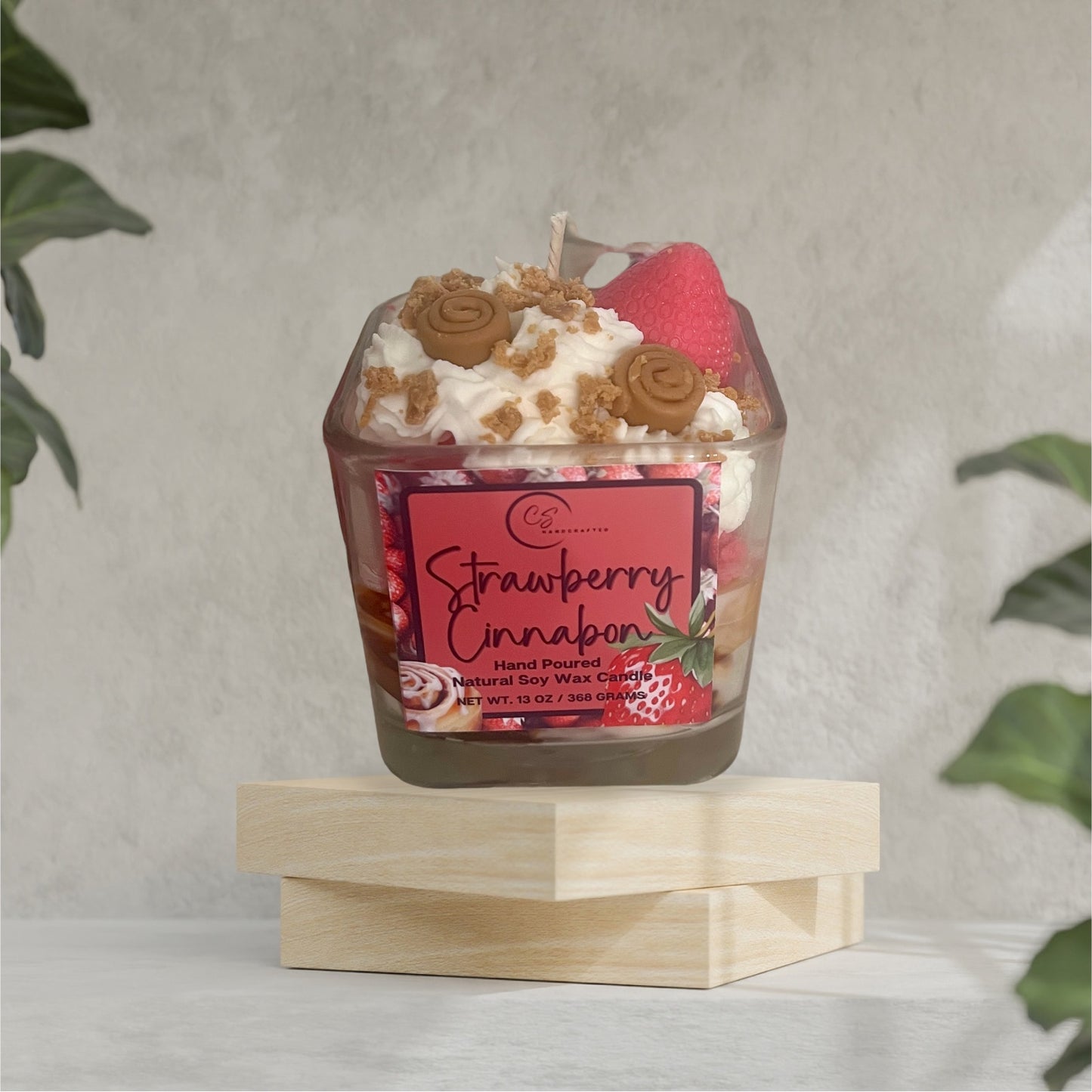 Strawberry Cinnabon Candle