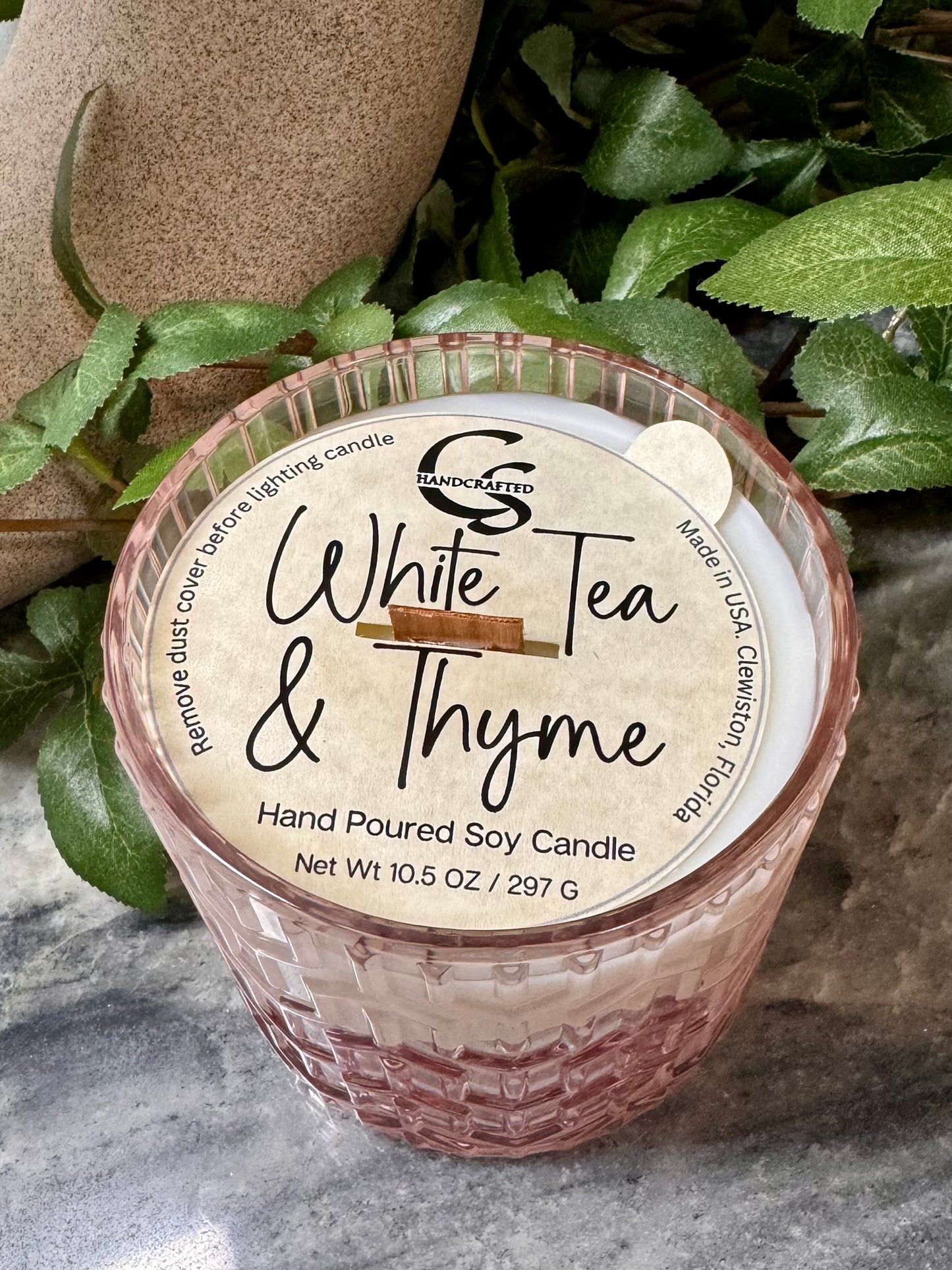 White Tea & Thyme Lux Candle